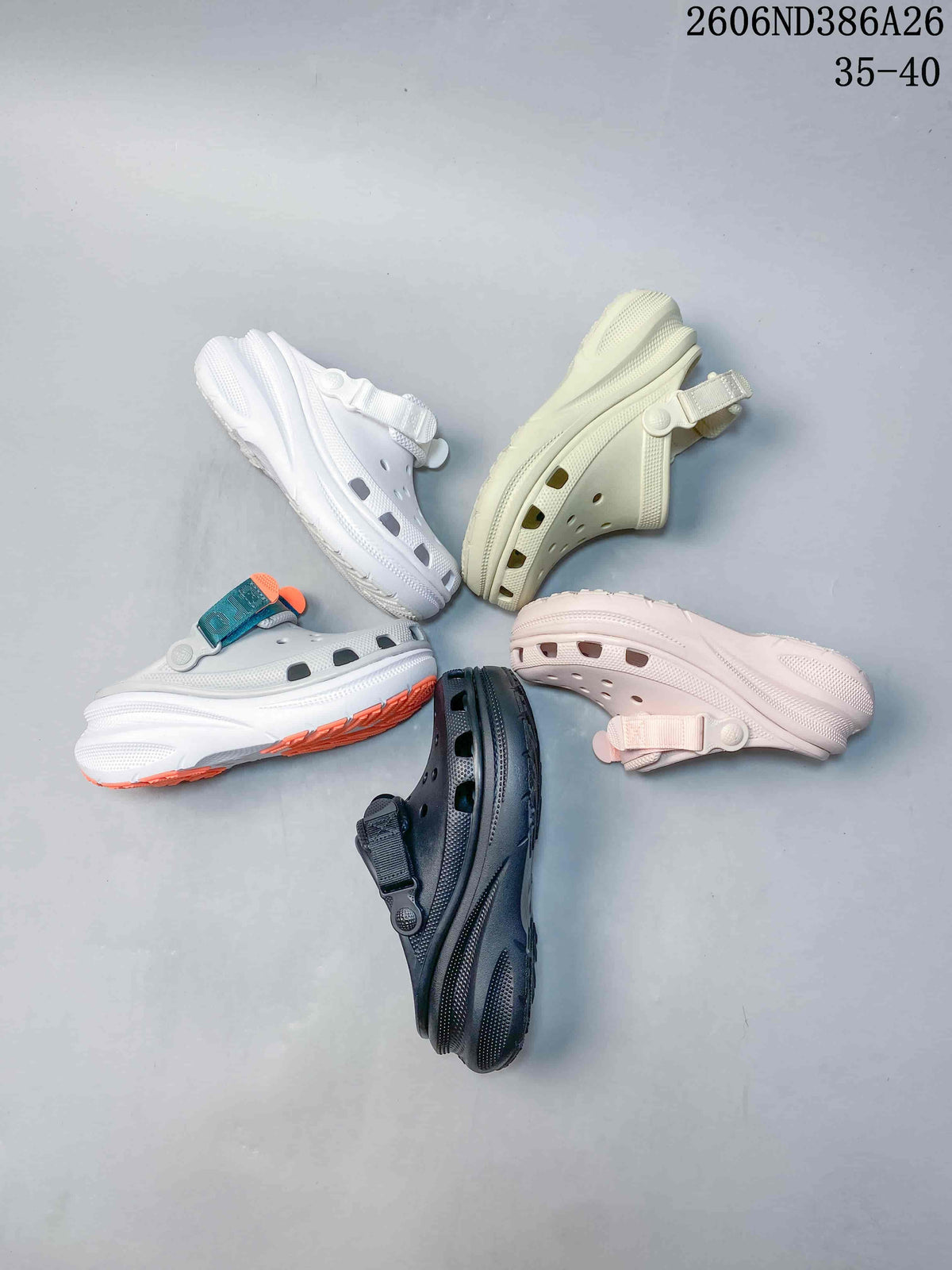 Crocs Puffed Clog Sandals with Adjustable Heel Strap