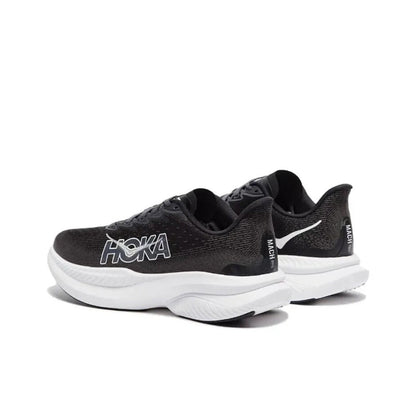 HOKA Mach 6 Running Shoes in Black and White