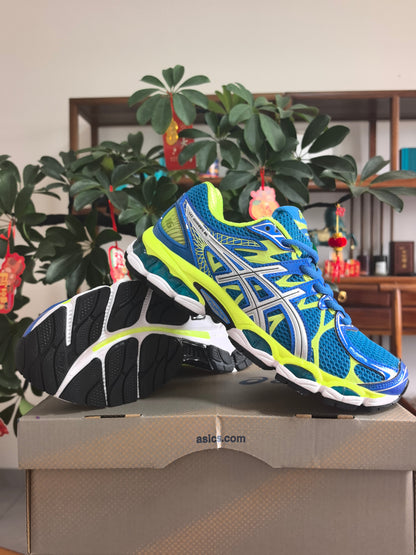 ASICS GEL-NIMBUS 16 Sneakers, Blue and Neon Yellow
