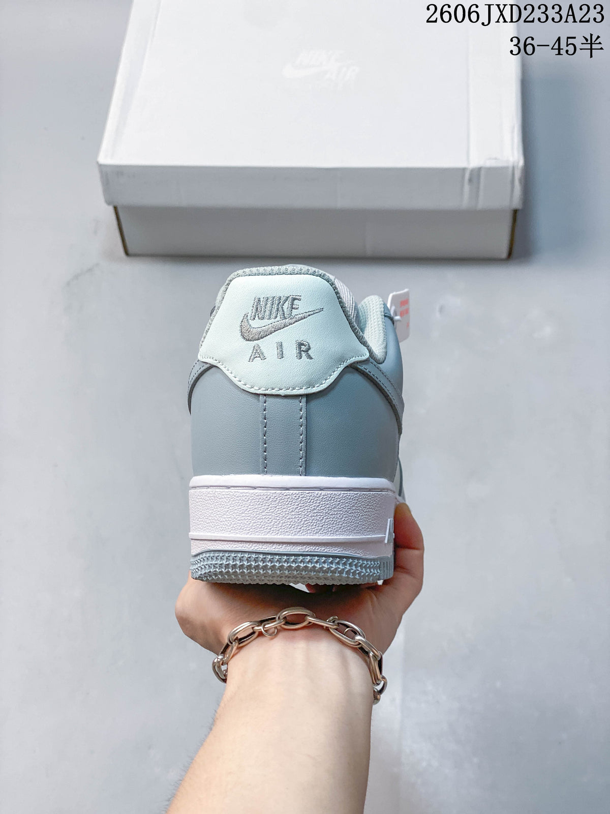 Nike Air Force 1 '07 Low Blue and White Sneakers