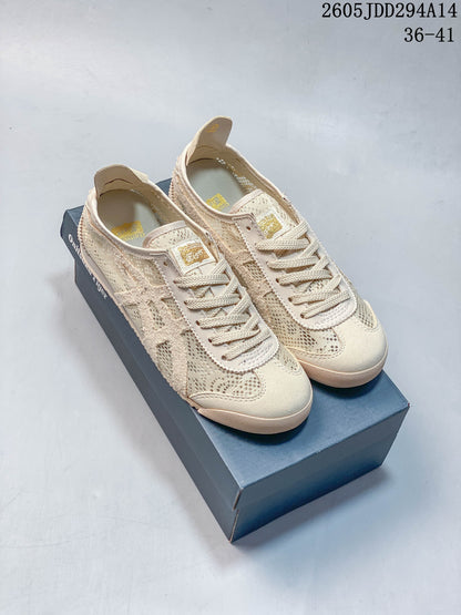 Onitsuka Tiger Mexico 66 Low-Top Sneakers in Cream