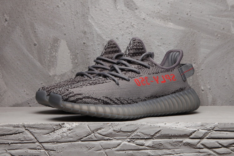 Yeezy 350 V2 Black and Gray Zebra Sneakers