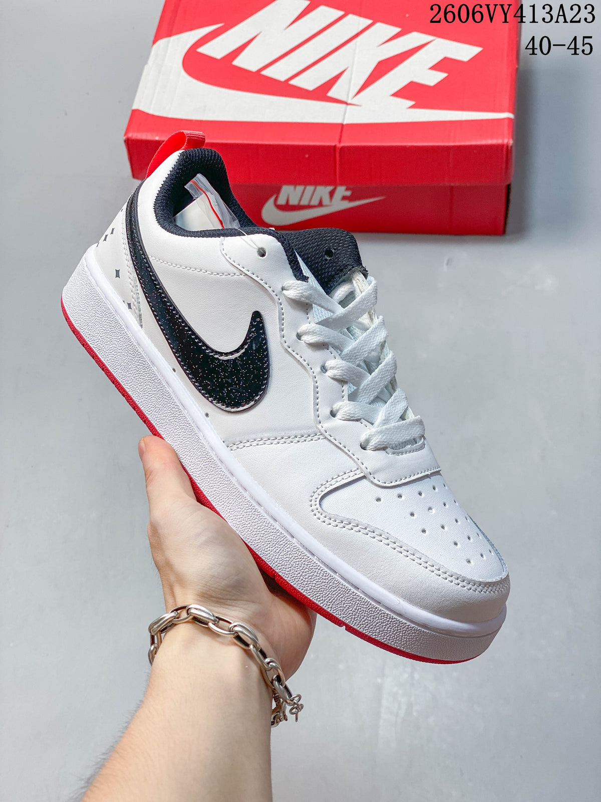 NikeCourt Borough 2 Low Sneakers, White and Blue