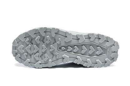 The North Face Hiking Sneakers, Gray with Yellow Accents
