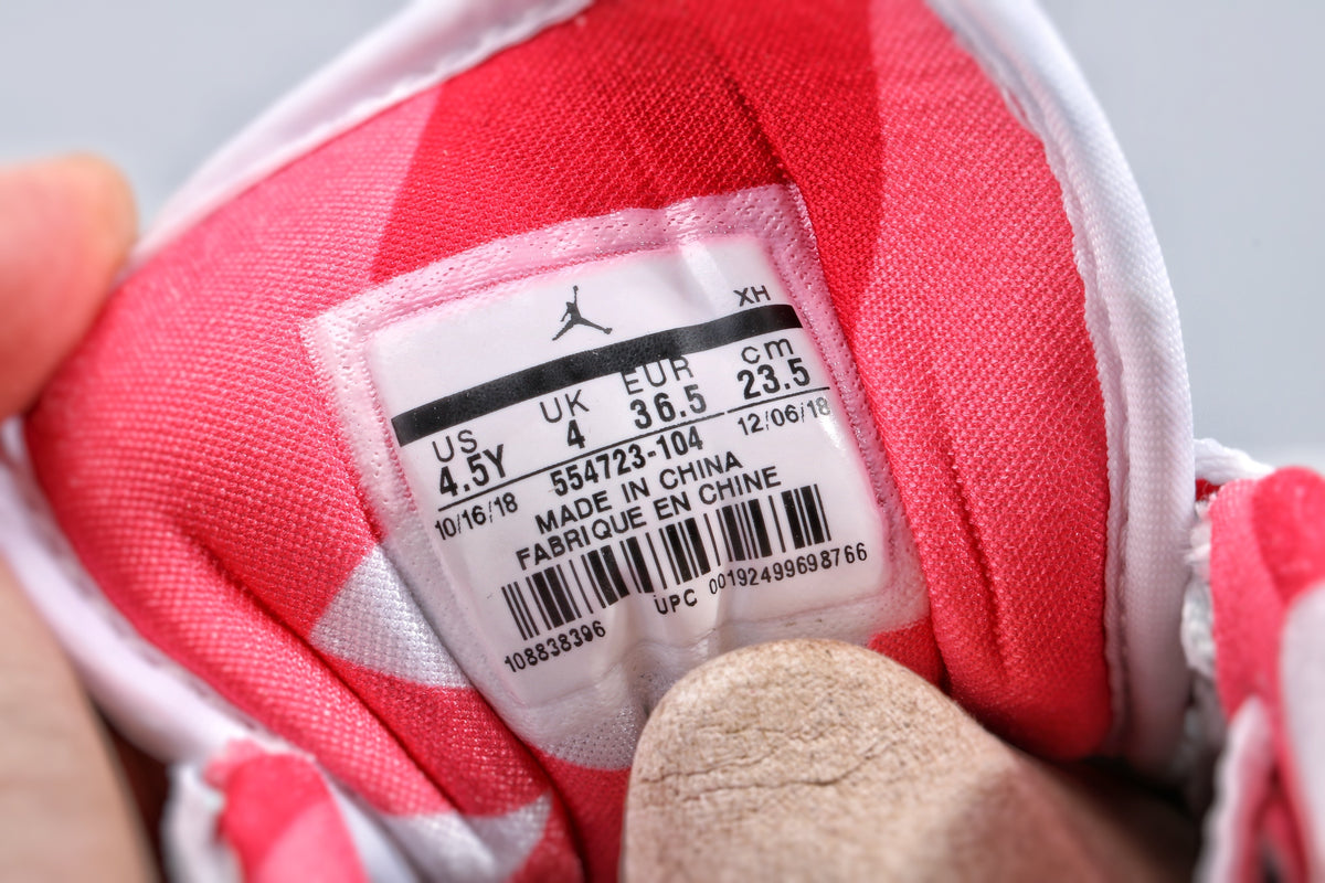 Interior size label showing US 4.5Y, UK 4, EUR 36.5, and CM 23.5.