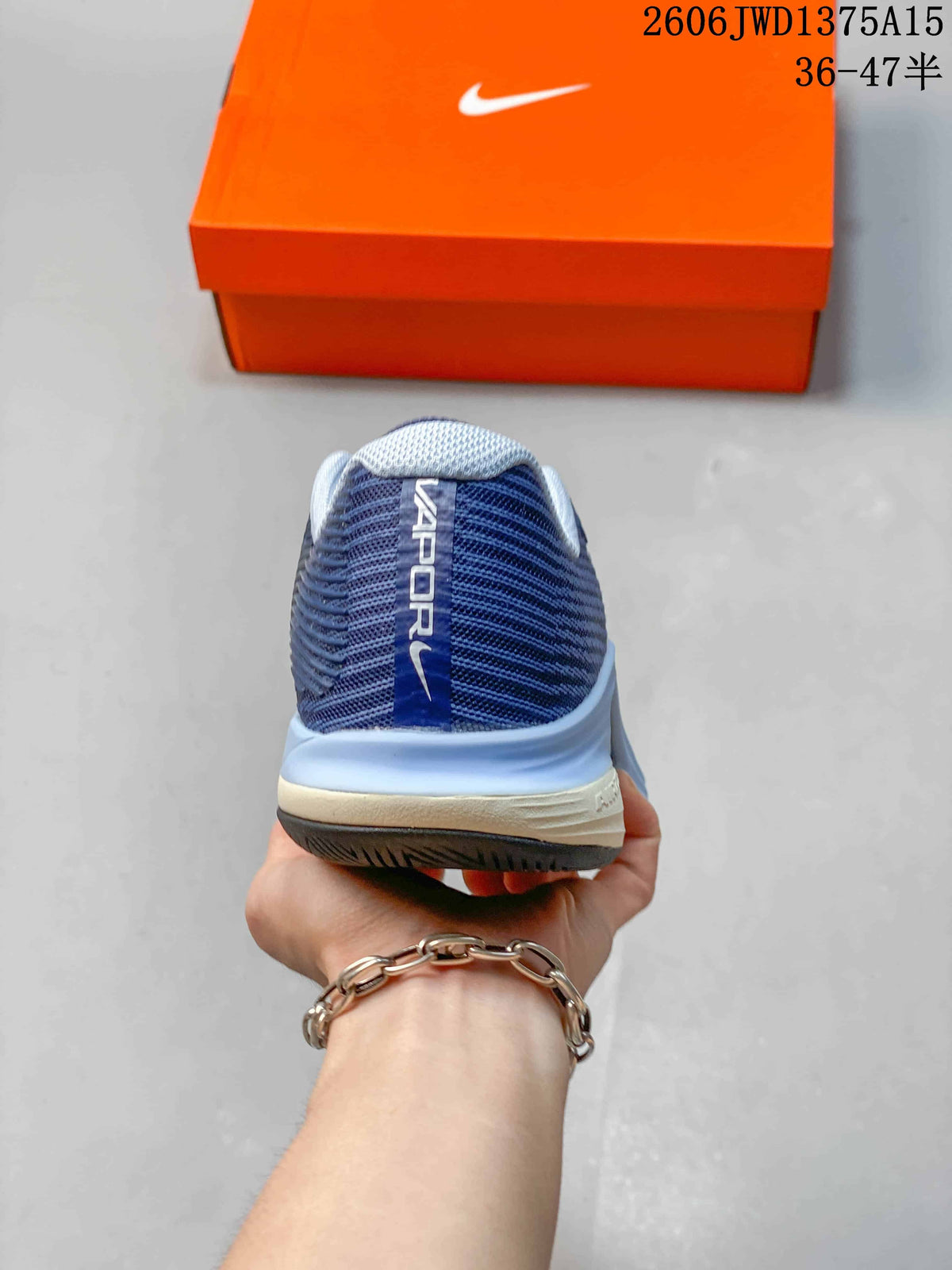 Nike Vapor 12 Tennis Shoes, Blue and White