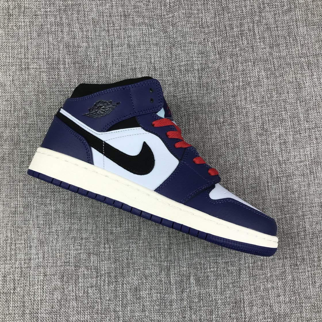 Angled outer-side view highlighting the mid-top construction and contrasting panels.