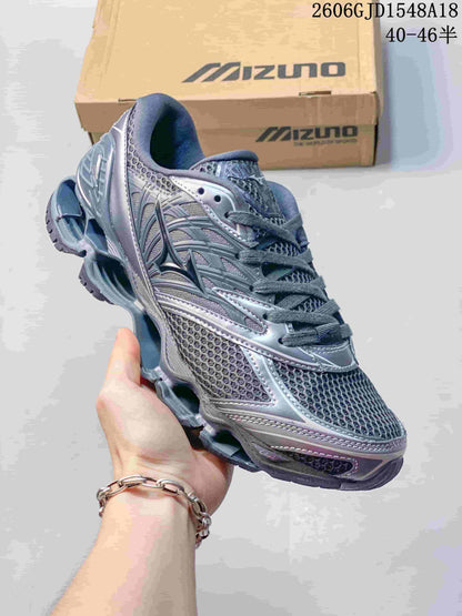 Mizuno Prophecy 8 Mesh Running Shoes in Metallic Gray