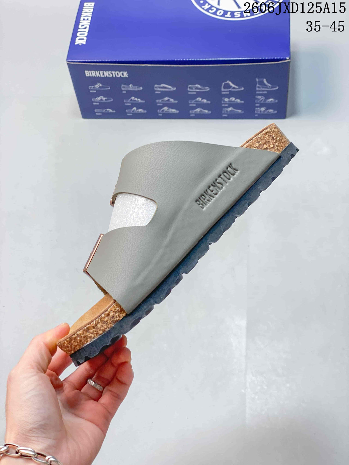 Birkenstock Arizona Two-Strap Sandals, Gray, 1010503