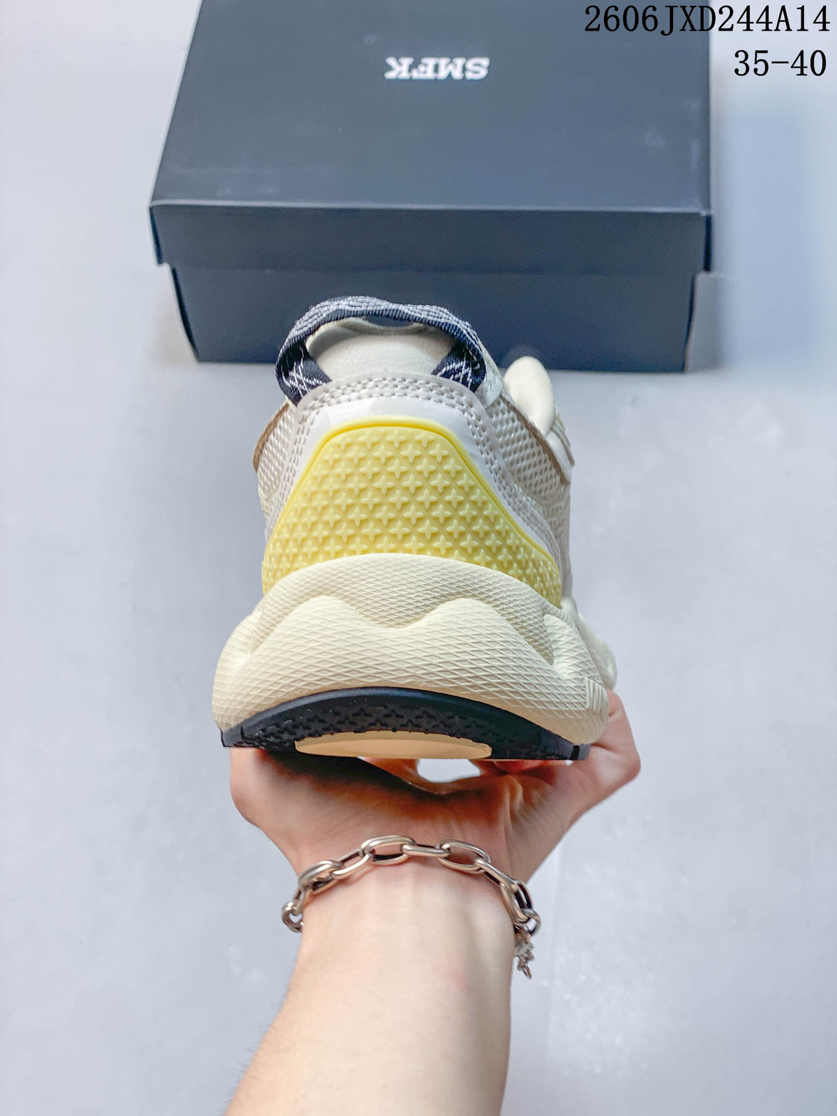 SMFK Future Ripple Low-Top Sneakers, Ivory and Black