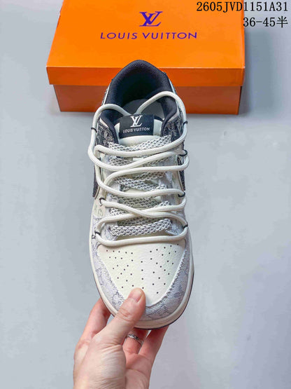 Nike SB Dunk Low Louis Vuitton Pattern Sneakers
