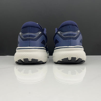 Brooks Ghost 15 Running Shoes in Navy and White