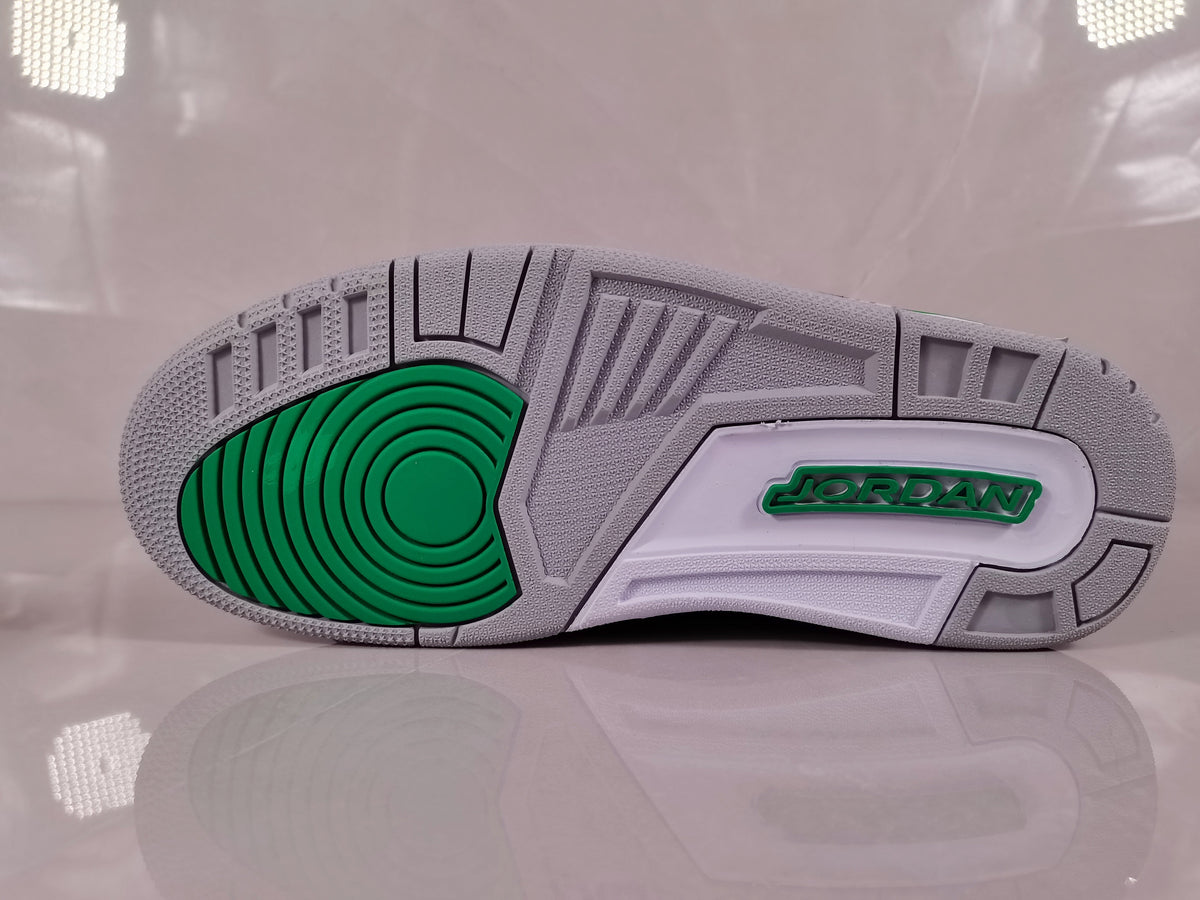Jordan 3 Black Green Elephant Print Sneakers