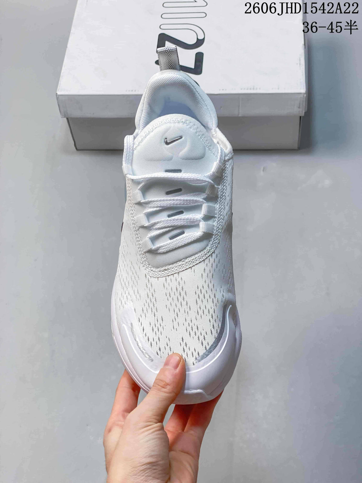 Nike Air Max 270 Premium White and Teal Sneakers