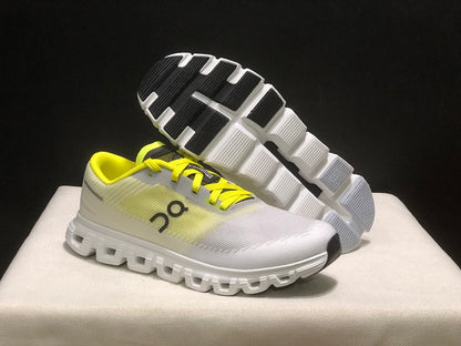 On Cloud 6 Push Sneakers White and Yellow