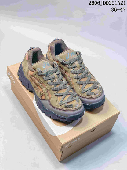 ASICS GEL-PICKAX Trail Sneakers in Olive and Rust