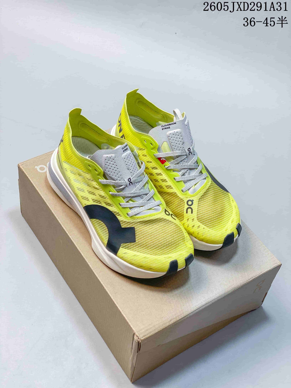 On Cloudboom Strike Racing Running Shoes – Volt Yellow
