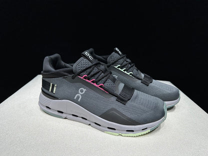 On Cloudnova 2 Sneakers in Gray and Black