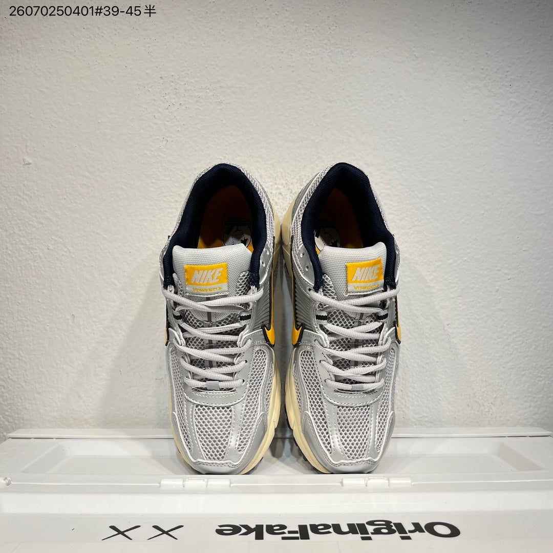 Nike Air Zoom Vomero 5 Running Shoes White Grey Yellow
