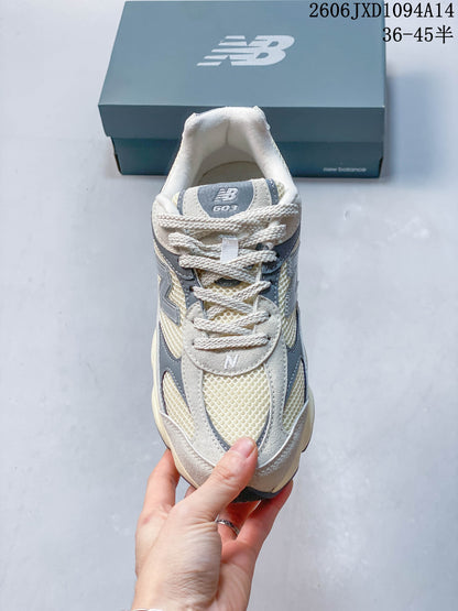 New Balance 603 Low-Top Sneakers in Cream and Gray