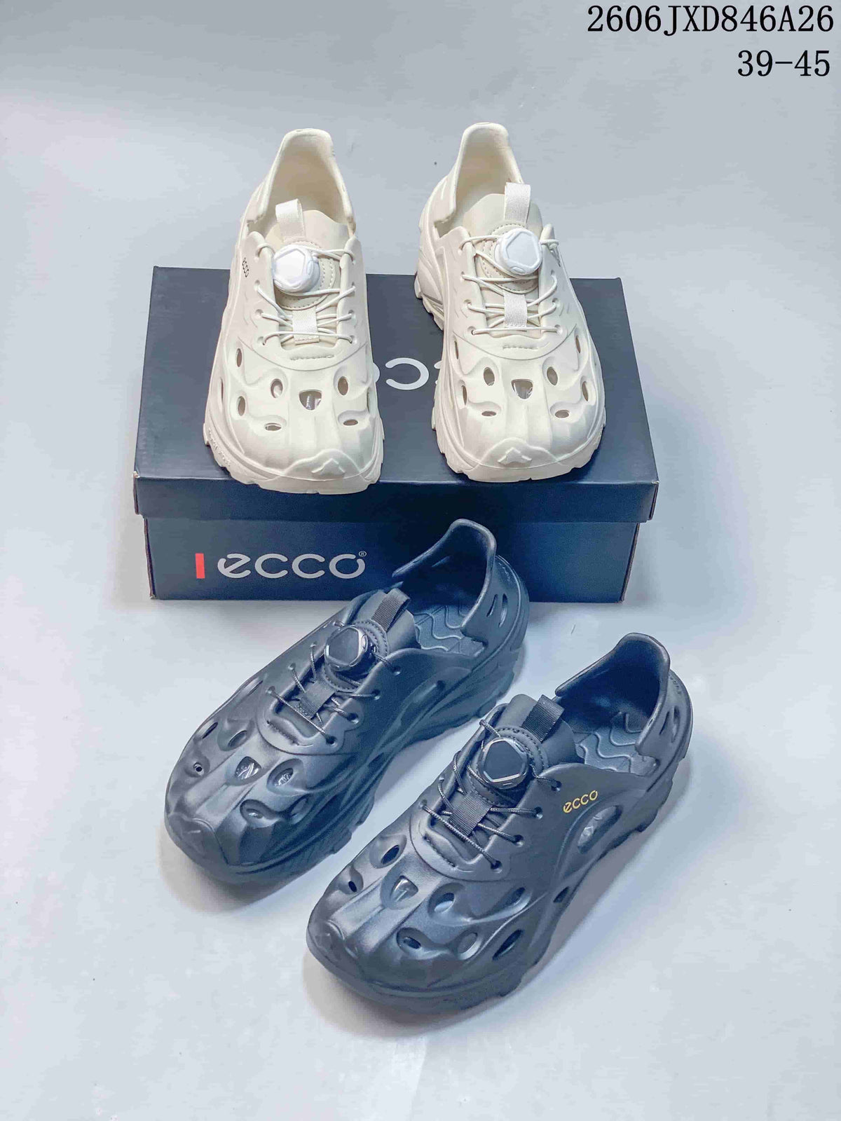 ECCO Summer Clog-Style Sandals with Adjustable Lacing