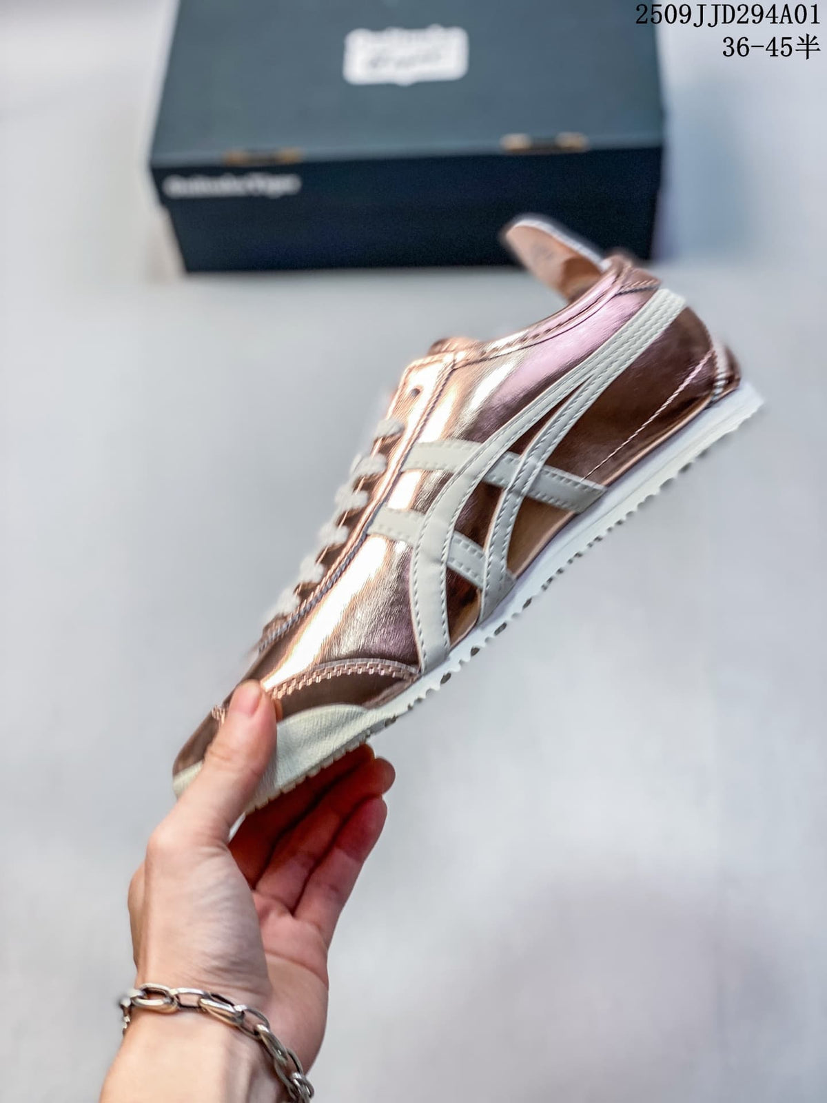 Onitsuka Tiger Mexico 66 Metallic Rose Gold Sneakers
