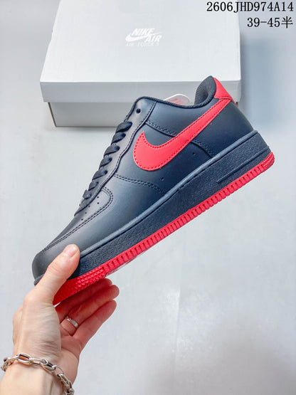 Nike Air Force 1 Low Dark Navy and Red Sneakers