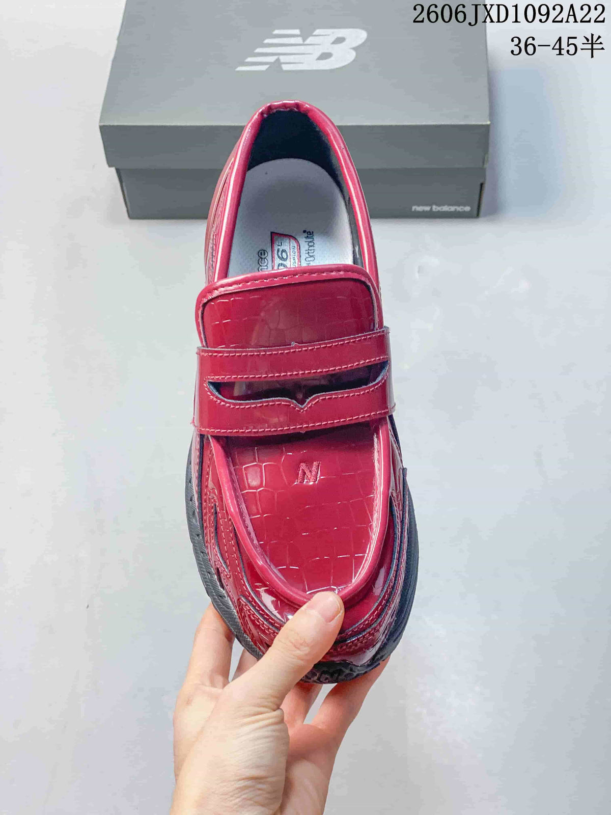 New Balance M1906R Red Penny Loafer Sneakers