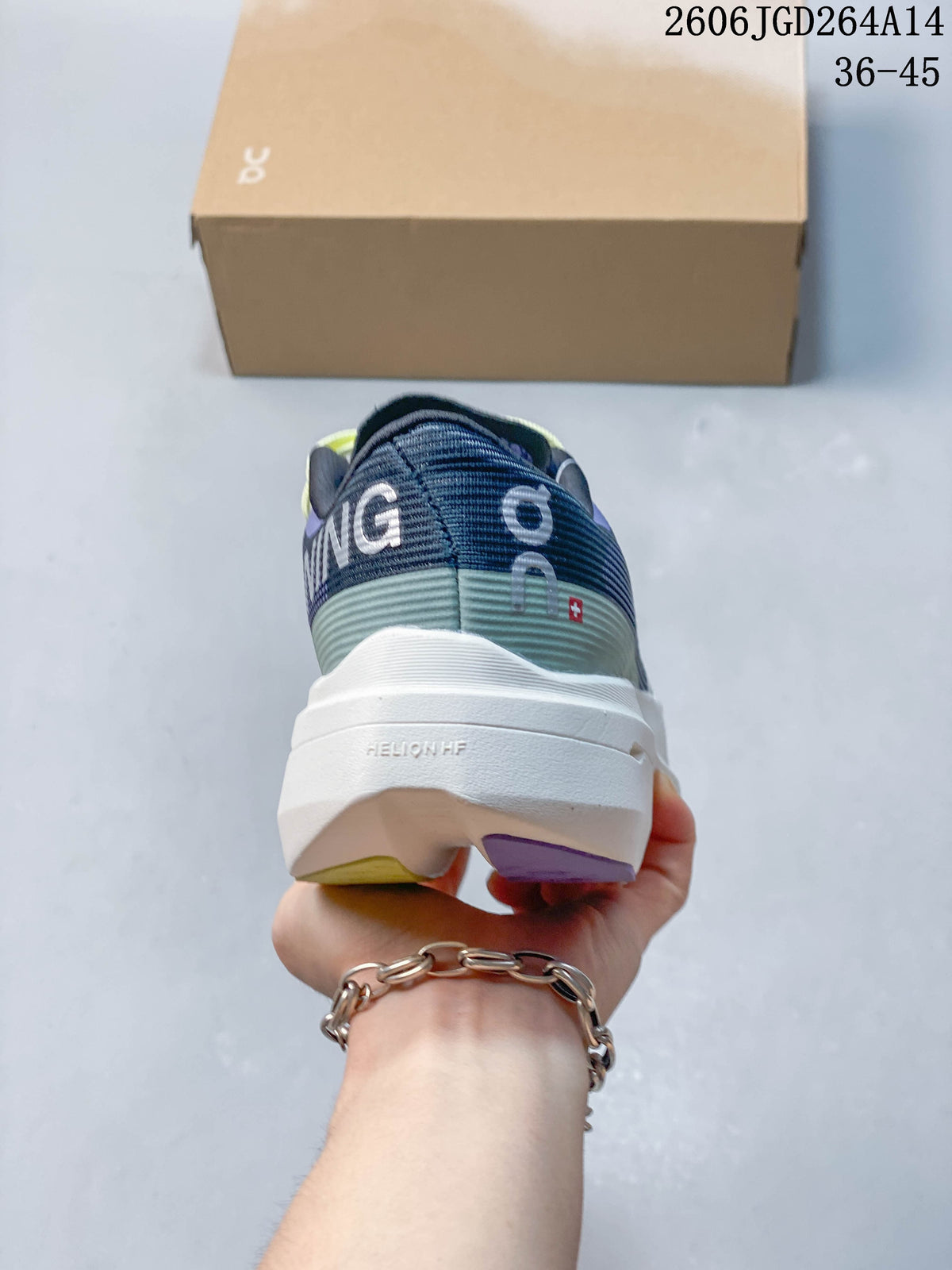 On Cloudboom Volt Women's Running Shoes, Navy and Violet