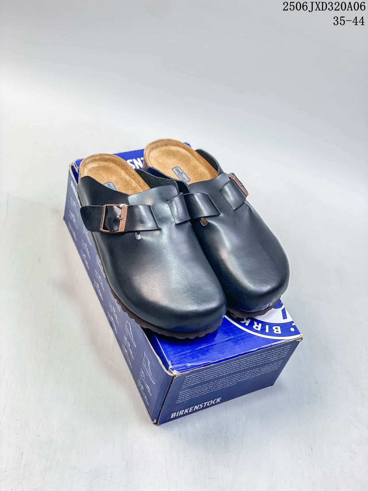 Birkenstock Boston-Style Black Buckle Clog