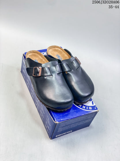 Birkenstock Boston-Style Black Buckle Clog