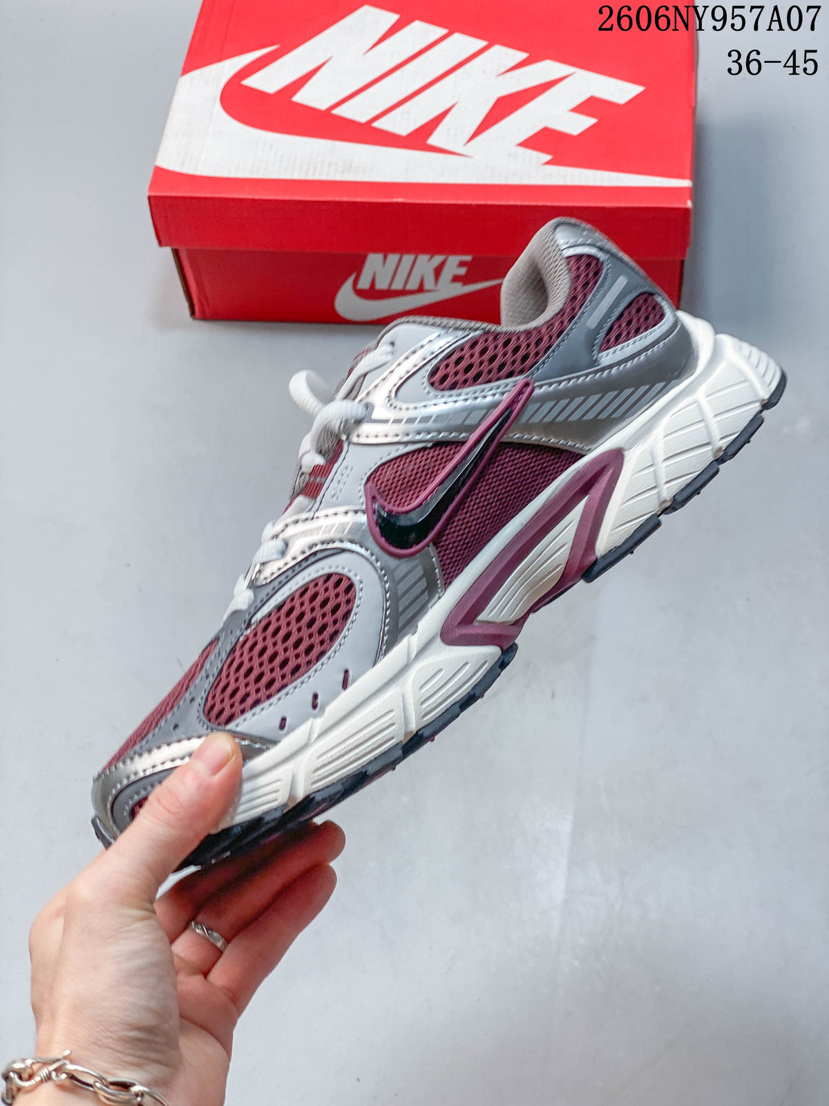 Nike V5 RNR Sneakers in Burgundy and Silver