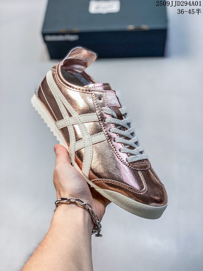 Onitsuka Tiger Mexico Metallic Low-Top Sneakers