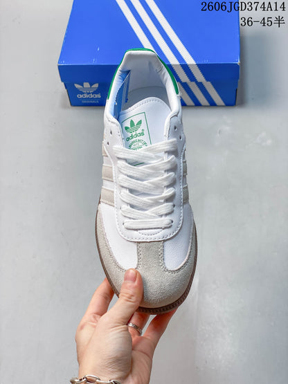 Adidas Originals Samba Vegan OG Low-Top Sneakers White Green