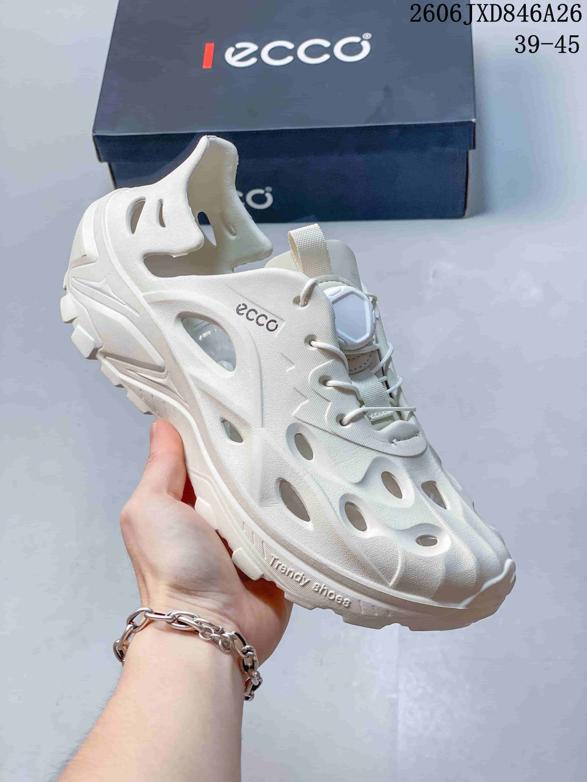 ECCO Summer Clog-Style Sandals with Adjustable Lacing