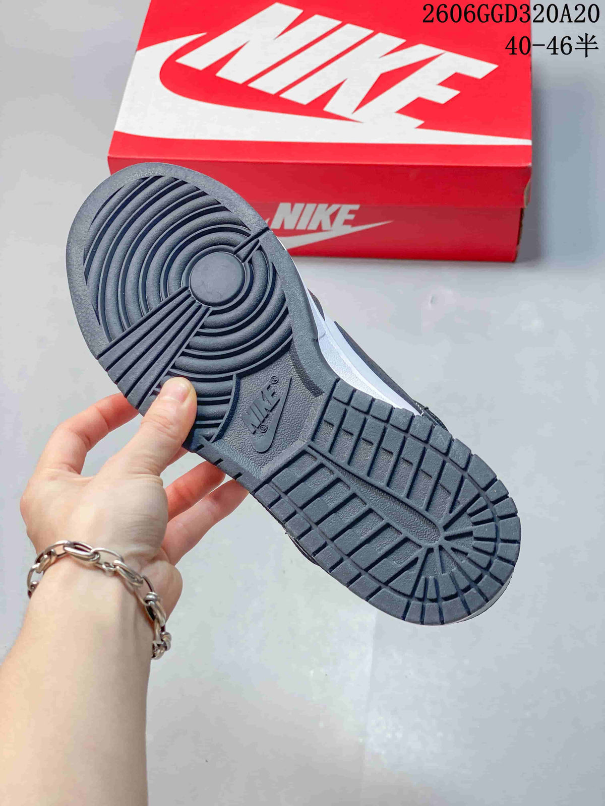 Nike Dunk Low Retro DIY Custom Sneakers, Black and White