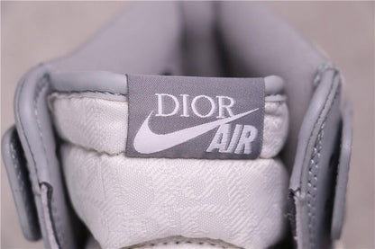Close-up of the tongue label marked Dior Air.