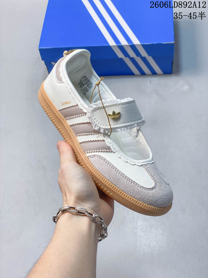 Adidas Samba Jane Mary Jane Sneakers White Beige