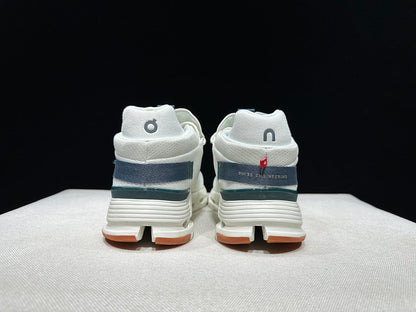 On Cloudnova 2 Sneakers in Ivory and Olive