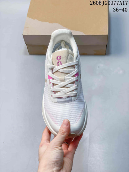 On Cloudvista 2 Trail Running Shoes, White and Pink