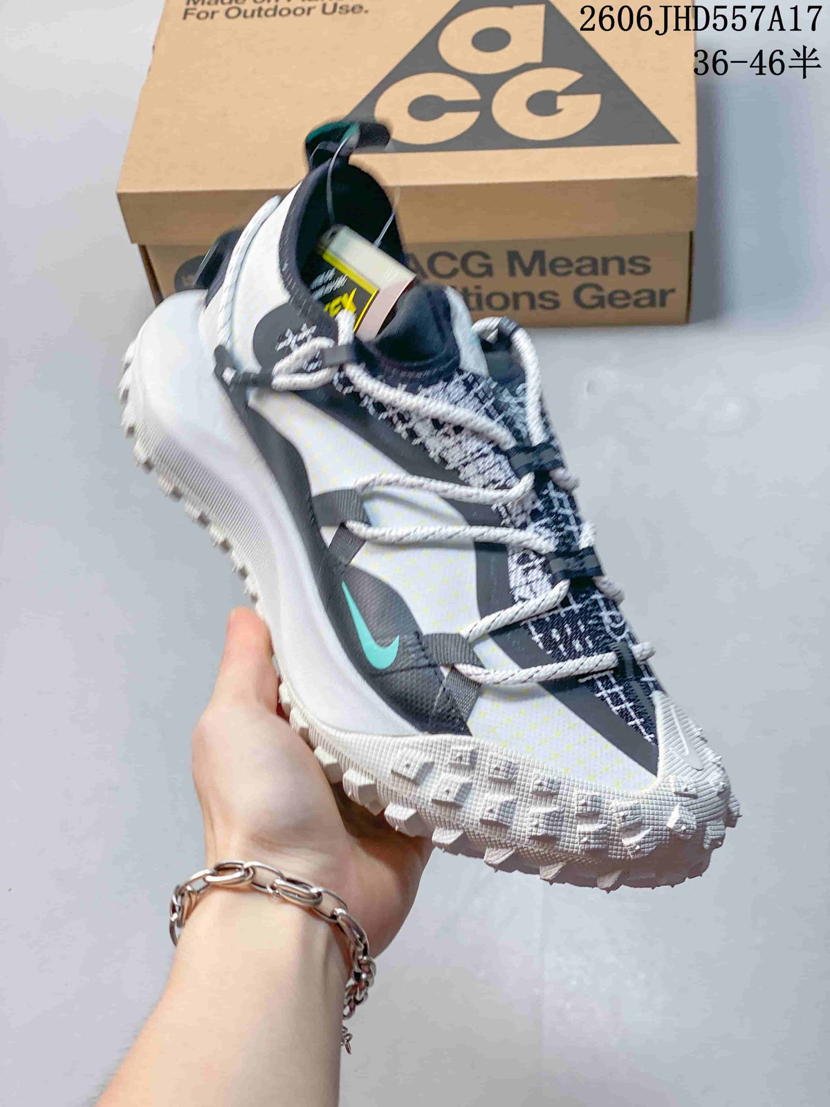Nike ACG Mountain Fly Trail Sneakers White Black Aqua
