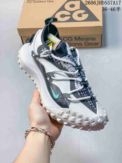 Nike ACG Mountain Fly Trail Sneakers White Black Aqua