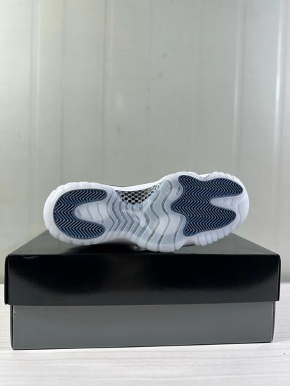 Underside view showing the patterned outsole and blue traction areas