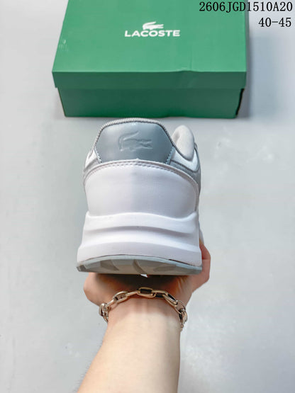 Lacoste 611140ASEQQ White and Grey Low-Top Sneakers
