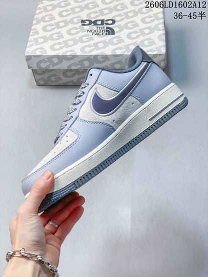 Nike Air Force 1 Low The North Face Style Sneakers, Grey
