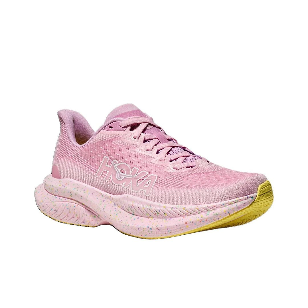 HOKA Pink Running Shoes with Speckled Midsole