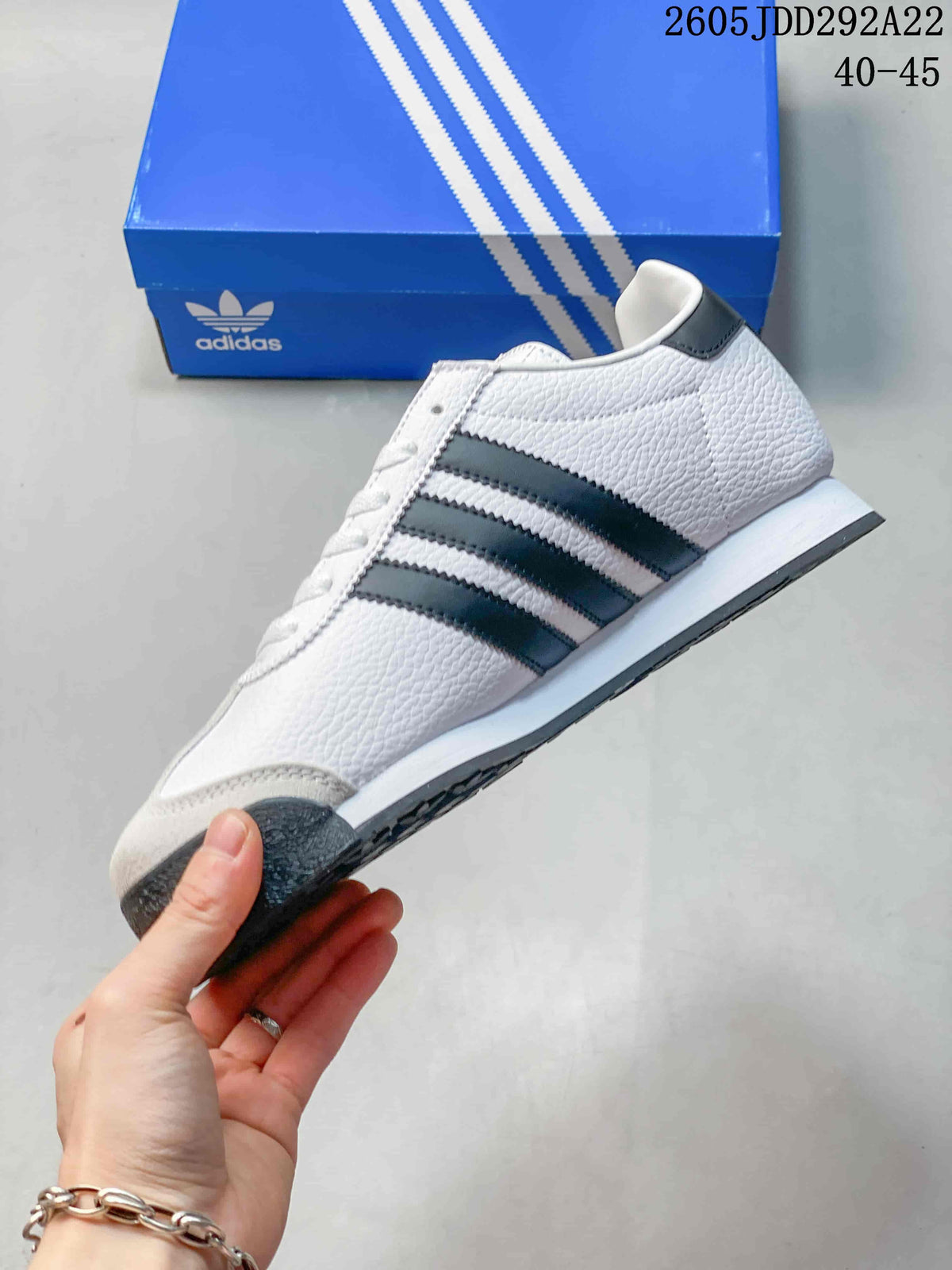 Adidas Samoa Low-Top Sneakers White and Black