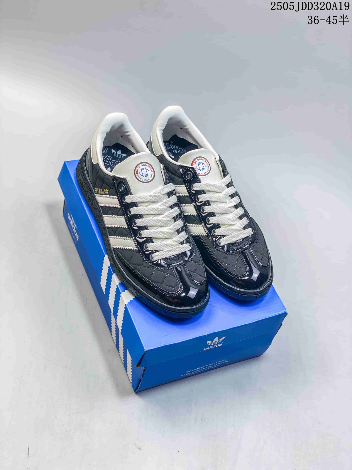 Adidas Spezial Low-Top Sneakers in Black and White