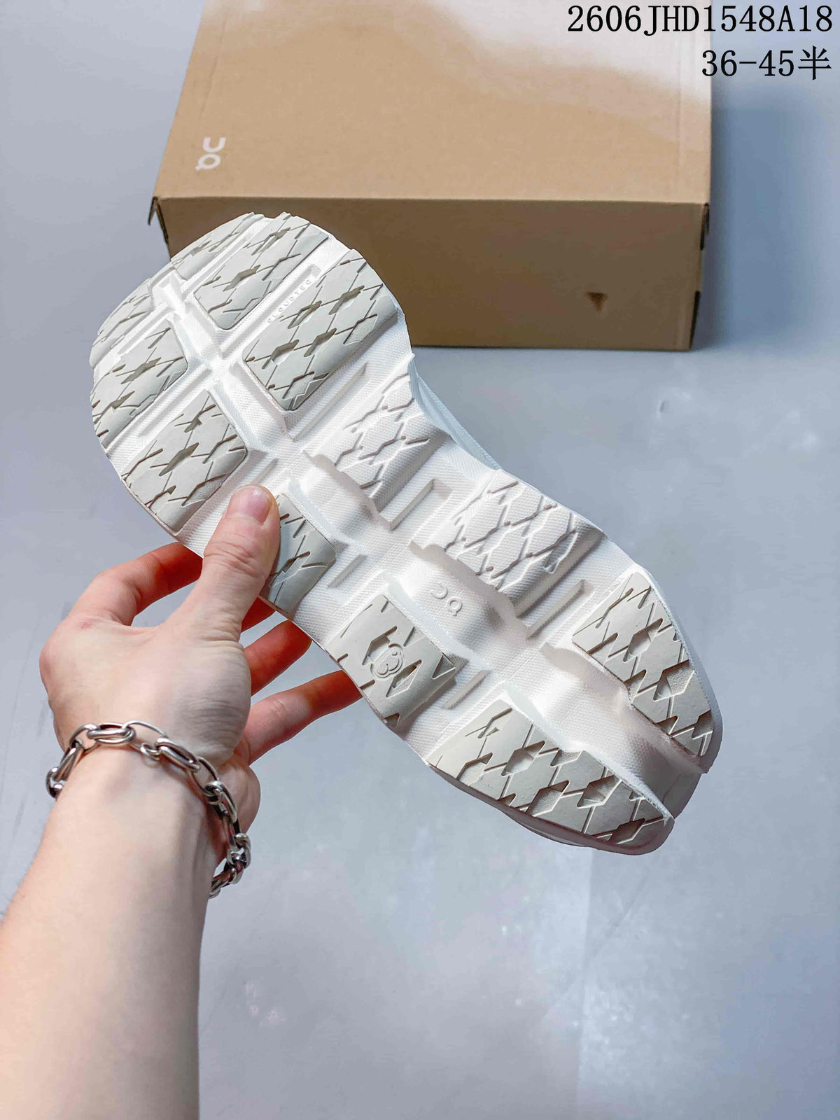 On Cloudmonster White Running Sneakers 611280ASRRY