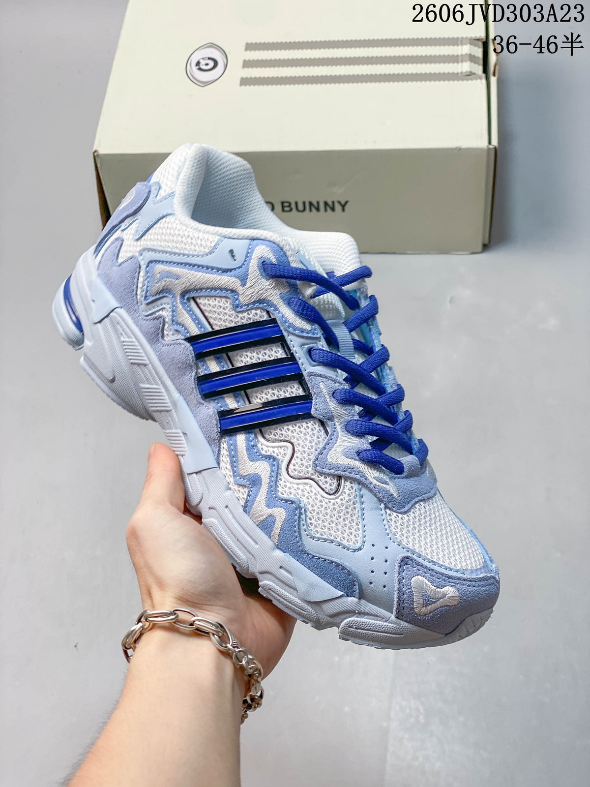 adidas Response CL Bad Bunny Sneakers in Blue and White